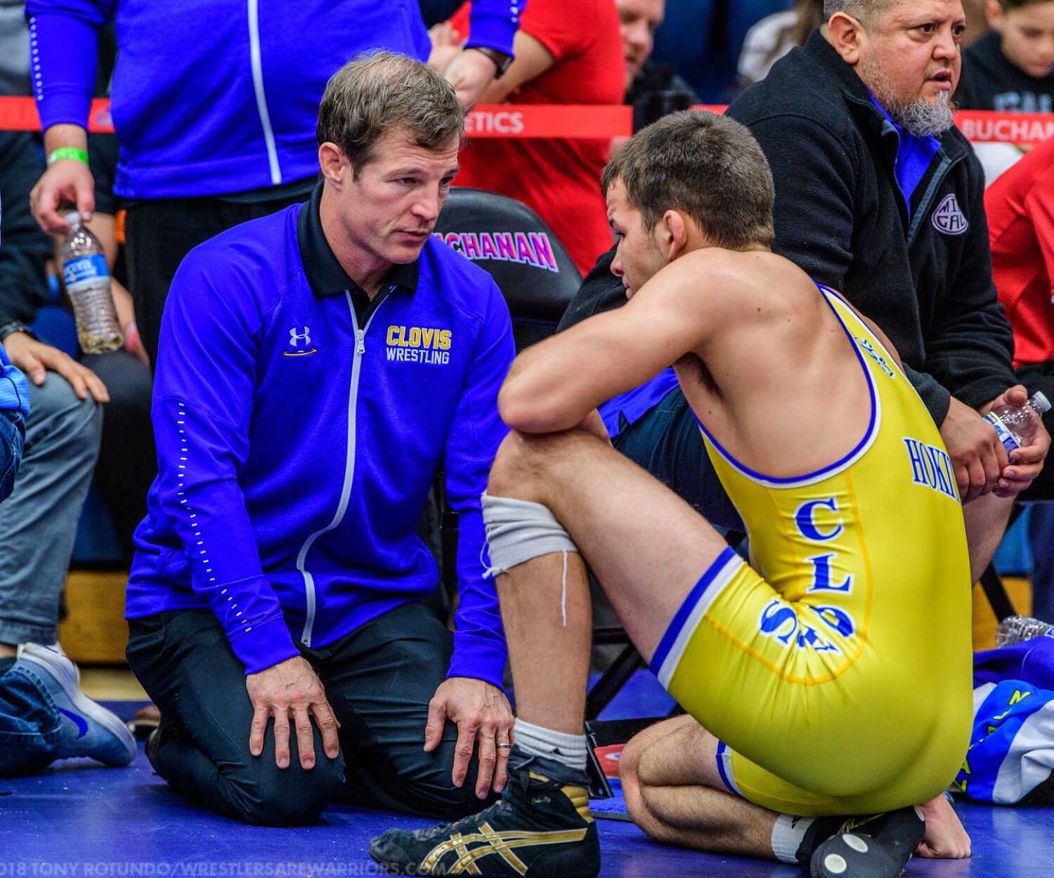 Coach Adam Tirapelle and Scott Hokit, Clovis High School