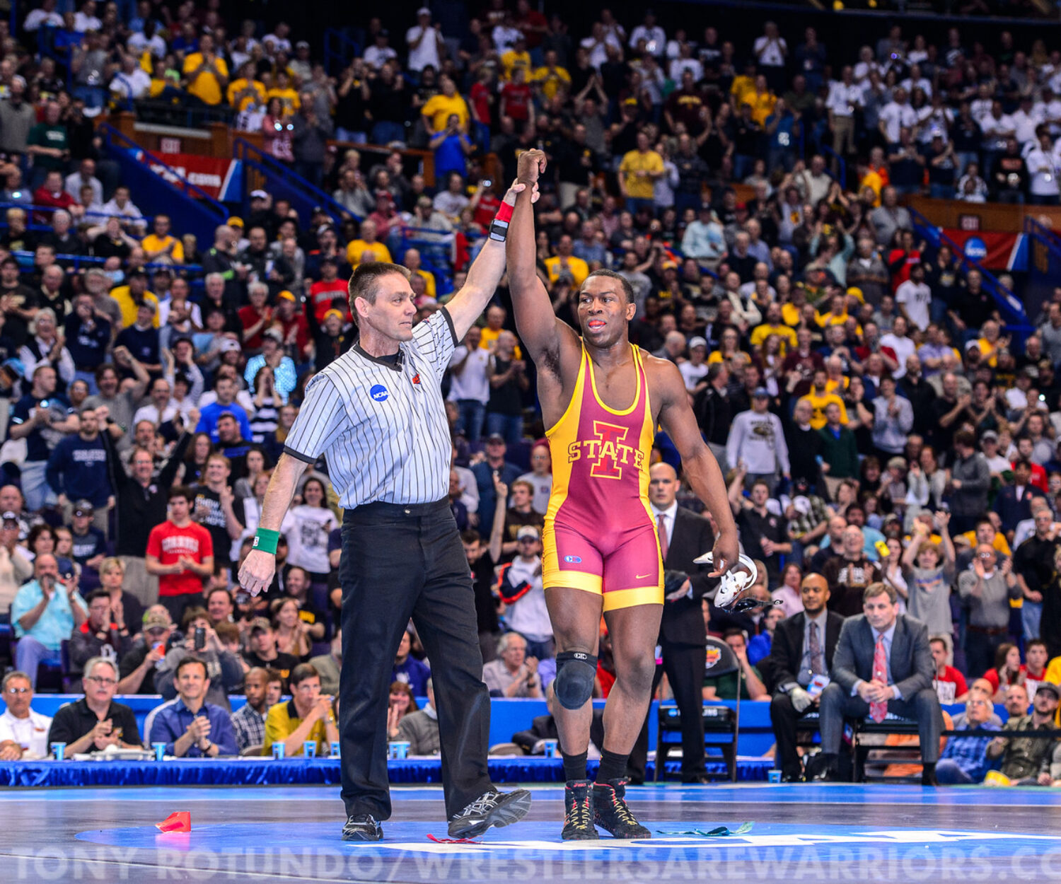 NCAA D1 - 195lbs - 1st Place Match - Kyven Gadson (Iowa St.) 30-1 won by fall over Kyle Snyder (Ohio St.) 30-4 (Fall 4:24)