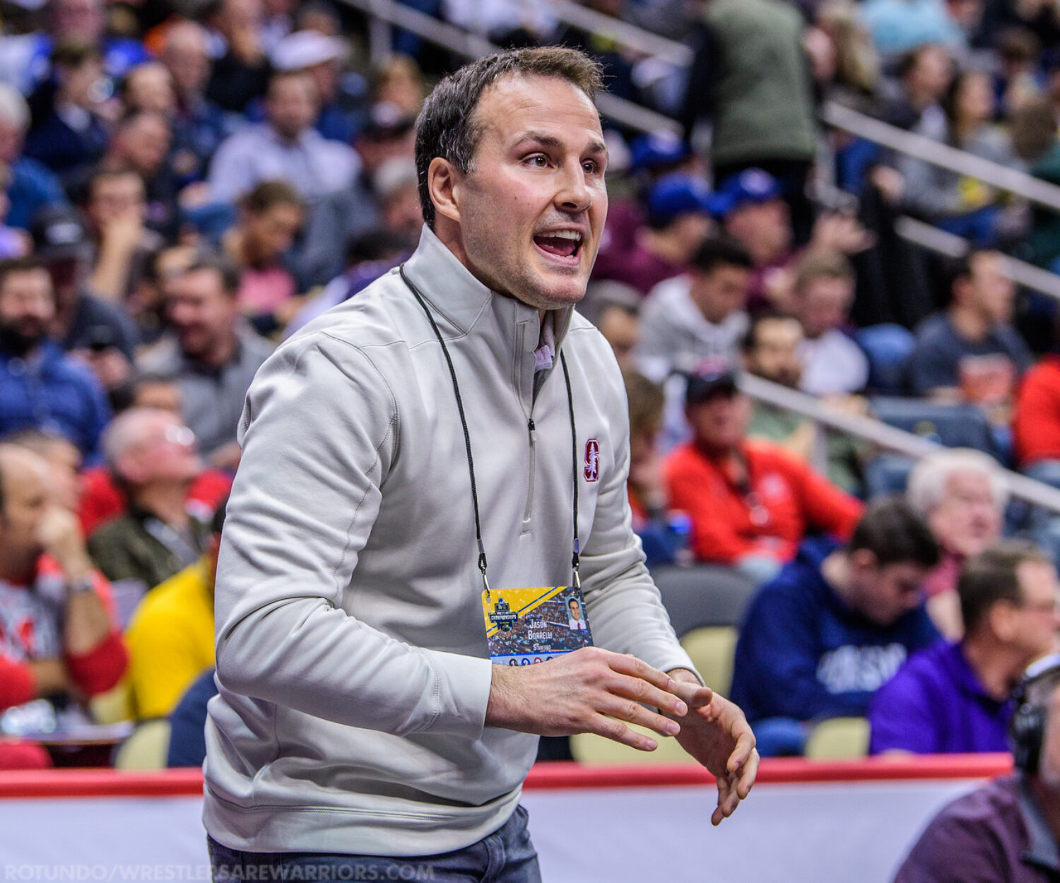 Stanford Coach Jason Borelli